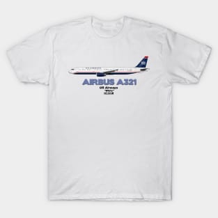Airbus A321 - US Airways "White" T-Shirt